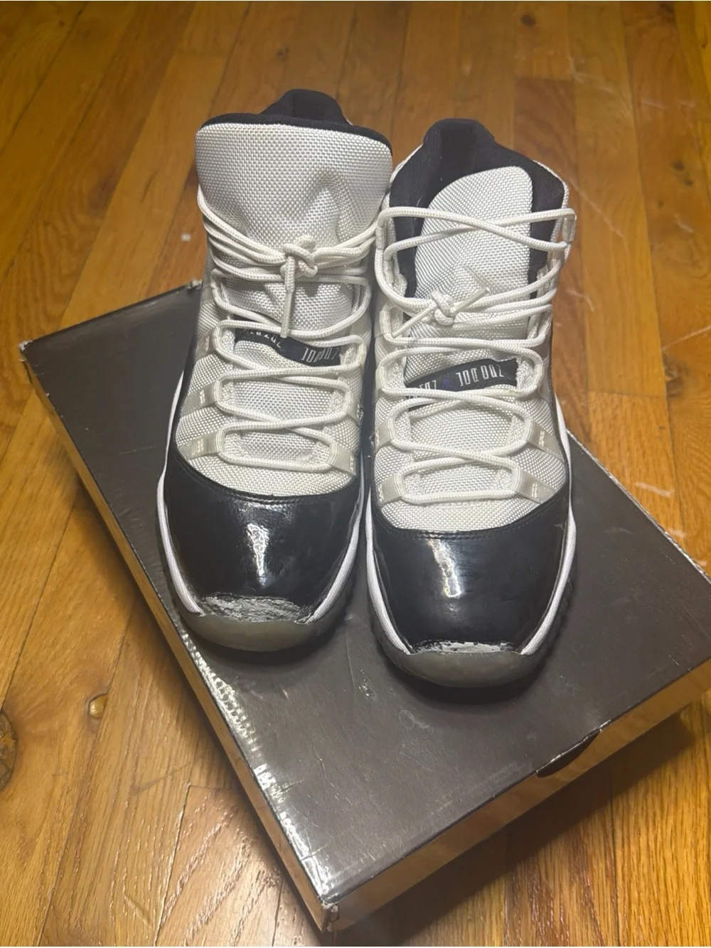 Jordan High-Top Sneakers - White & Black